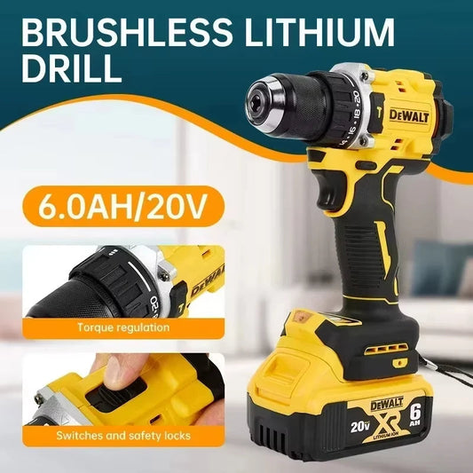 DEWALT Original DCD805 Brushless Impact Drill Cordless Electric Screwdriver Multi-Function Hand Drill 20V Power Tools (No battery) Uk Unison Ltd